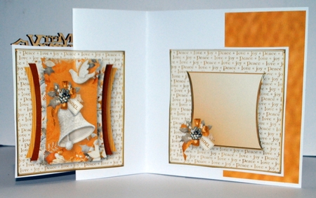 Golden Christmas - Curved Layers Card Mini Kit by Kristina Norbat