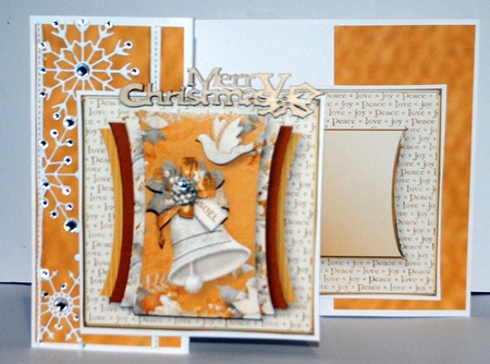 Golden Christmas - Curved Layers Card Mini Kit by Kristina Norbat