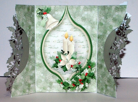 Christmas Candles - Aperture Gatefold Card Mini Kit by Kristina Norbat