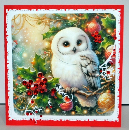 Beautiful Christmas Owl  by Kristina Norbat