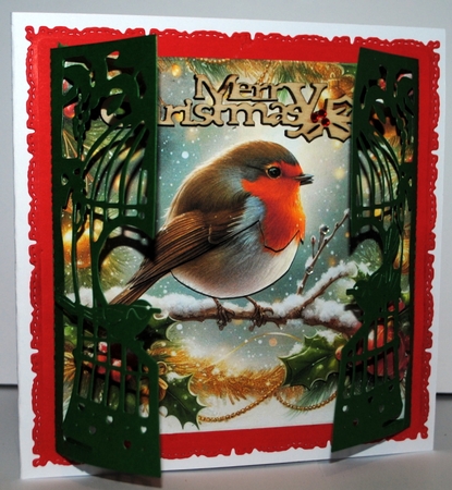 Holly Branch Robin by Kristina Norbat