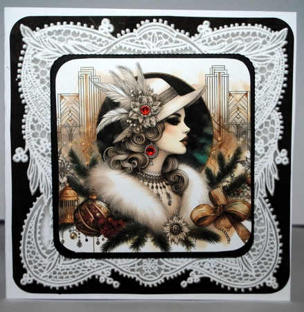 Art Deco Christmas Ladies 2 by Kristina Norbat