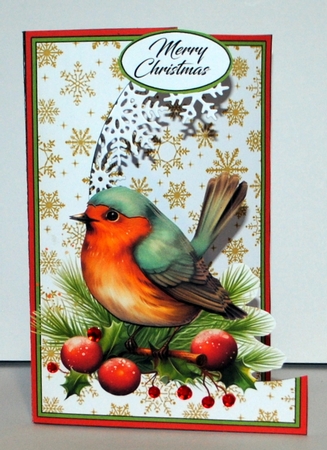 Cutaway front Robin & berries by Kristina Norbat