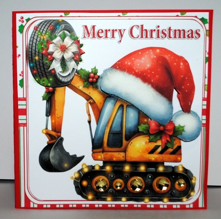 7x7 Christmas Trucks choice of four mini kit by Kristina Norbat