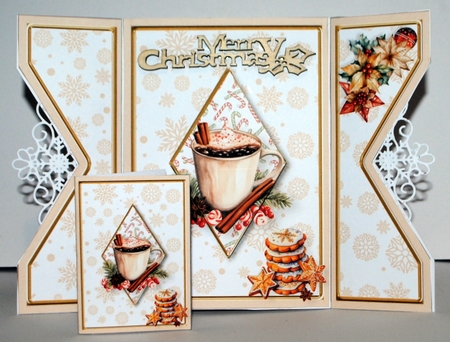 Christmas Cheer - Diamond Gatefold Card Mini Kit by Kristina Norbat