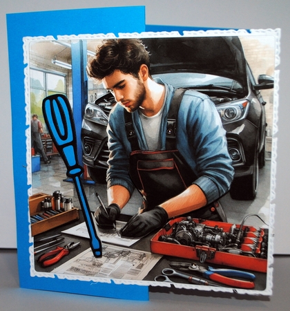 The Car Mechanics by Kristina Norbat