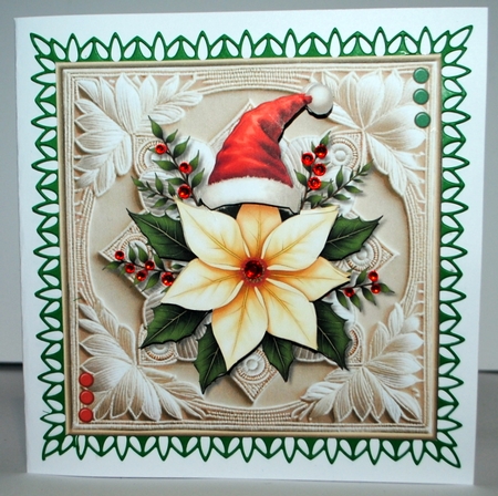 Poinsettia &  Santa Hat mini Kit by Kristina Norbat