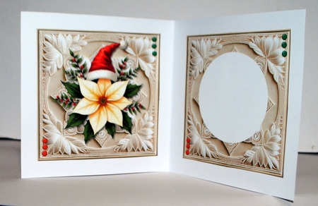Poinsettia &  Santa Hat mini Kit by Kristina Norbat