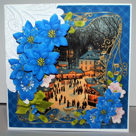 Christmas Market - Decoupage Card Mini Kit by Kristina Norbat