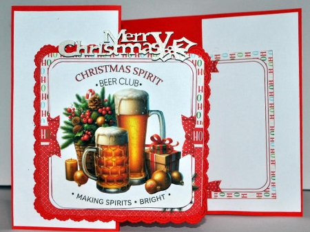 7x7 Christmas making spirits bright choice of four mini kit by Kristina Norbat