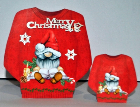 Gnome - Christmas Jumper Card Mini Kit by Kristina Norbat