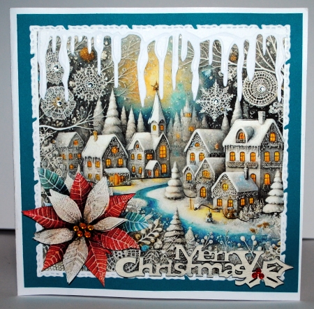 Knitted Lace Christmas Village 1 by Kristina Norbat