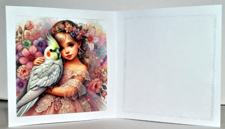 Cockatiel Hugs CUSTOMER REQUEST by Kristina Norbat