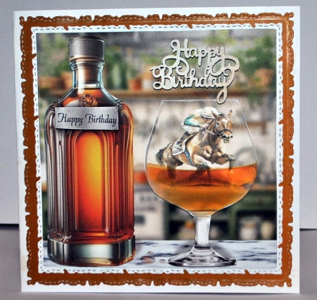 brandy bottle and glass by Kristina Norbat