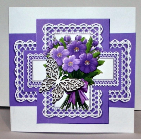 Purple Bouquet A5 Mini Kit by Kristina Norbat