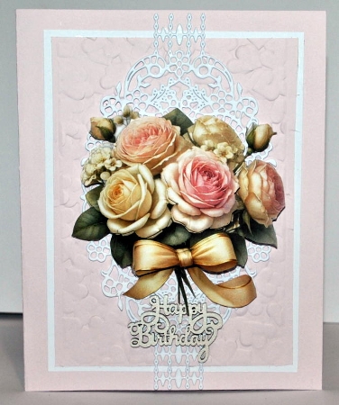 Step By Step Vintage Roses Bouquet by Kristina Norbat