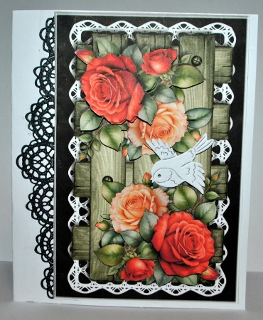 A5 Trellis and Roses mini kit by Kristina Norbat