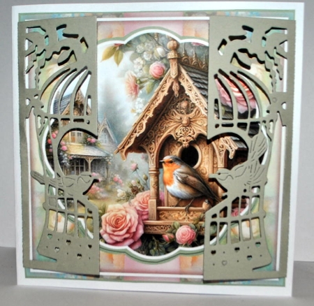 Robin Bird House Mini Page Kit by Kristina Norbat