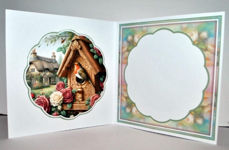 Robin Bird House Mini Page Kit by Kristina Norbat