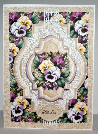Classic card Topper Violets Mini Kit by Kristina Norbat