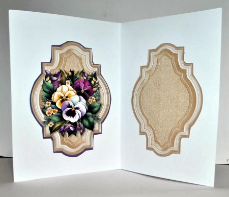 Classic card Topper Violets Mini Kit by Kristina Norbat