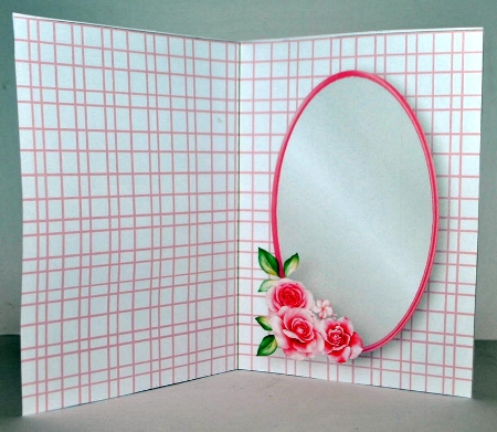 Pink Roses - 5 x 7 Pyramid Card Mini Kit by Kristina Norbat