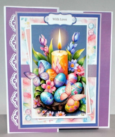 Easter Egg Candle Basket by Kristina Norbat