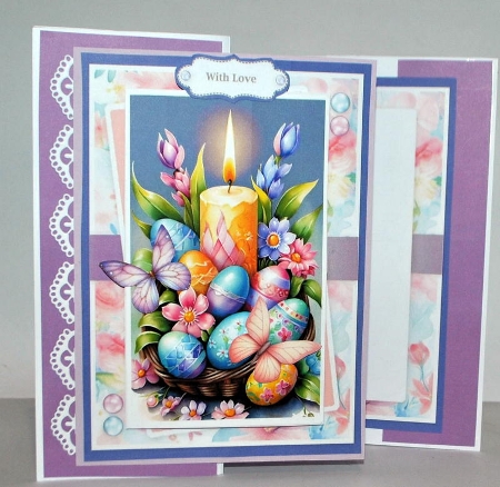 Easter Egg Candle Basket by Kristina Norbat