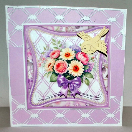 Bunch of Blooms - Curved Frame Card Mini Kit by Kristina Norbat