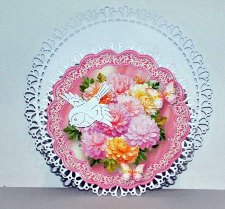 Mixed Dahlias - Framed Easel Card Mini Kit by Kristina Norbat