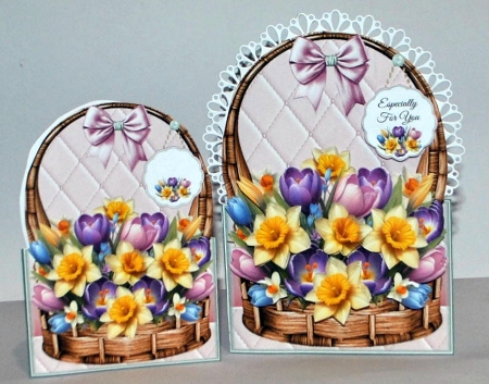 Spring Basket - 5x7 Shaped Mini Page Kit by Kristina Norbat