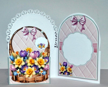 Spring Basket - 5x7 Shaped Mini Page Kit by Kristina Norbat
