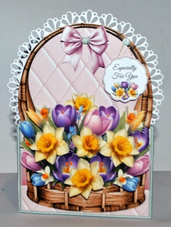 Spring Basket - 5x7 Shaped Mini Page Kit by Kristina Norbat