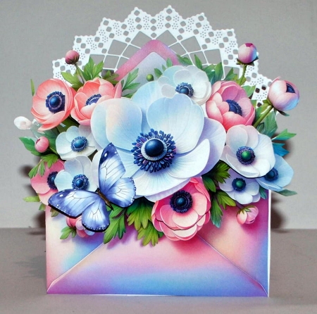 cup1369097_1784 - Envelope Filled with Flowers Easel Kit-2
