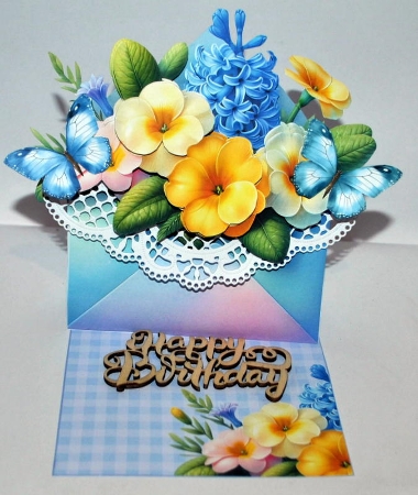 Envelope Filled with Flowers Easel Kit-3 by Kristina Norbat