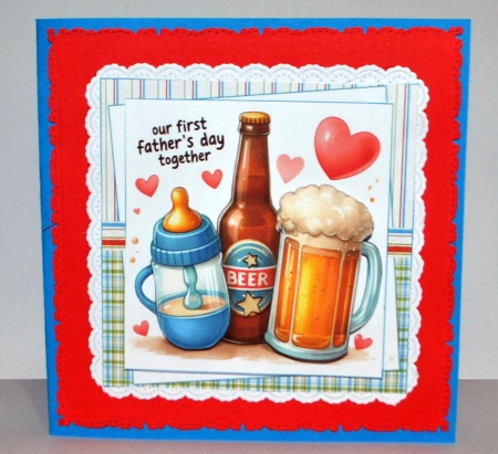 7x7 Our first fathers day together choice of four mini kit by Kristina Norbat