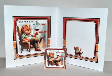 Too Much Wine Mini Kit Birthday/Fathers Day by Kristina Norbat