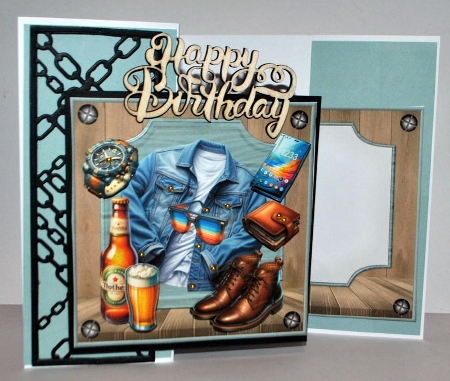Male Card Happy Birthday Mini Kit by Kristina Norbat
