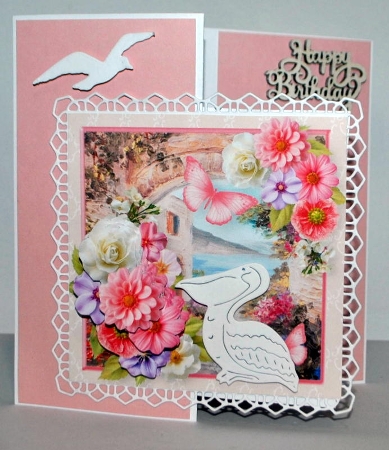 Path to the Sea - 2 Way Decoupage Card Mini Kit by Kristina Norbat