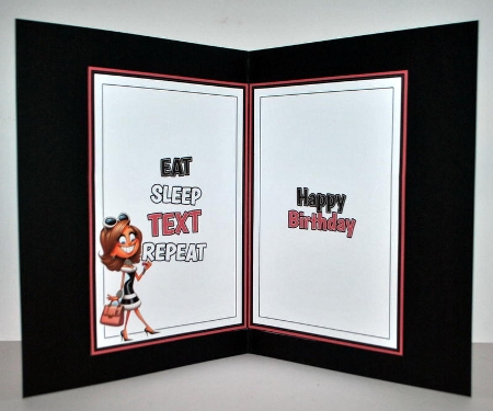 Eat. Sleep. Text. Repeat. A5 Mini Kit – A Birthday Message with Major Style by Kristina Norbat