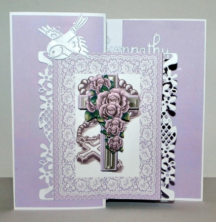 Sympathy Cross & Roses Mini Kit by Kristina Norbat