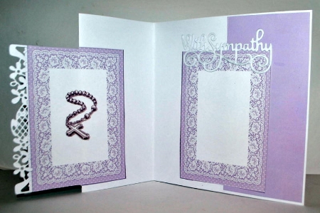 Sympathy Cross & Roses Mini Kit by Kristina Norbat