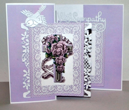 Sympathy Cross & Roses Mini Kit by Kristina Norbat