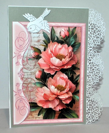 Peonies 5 x 7 All Occasions Card by Kristina Norbat