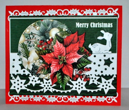 A5  Red Poinsettia´s Mini Kit by Kristina Norbat