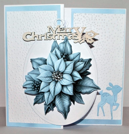 Step By Step   Blue  Poinsettia´s  by Kristina Norbat
