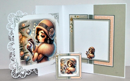 Art Deco Tree Decorating Mini Kit by Kristina Norbat