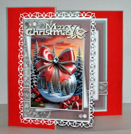 Winter Scene Beautiful Bauble 2 by Kristina Norbat