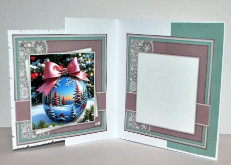 8x8 Winter Scene Beautiful Bauble 4 by Kristina Norbat