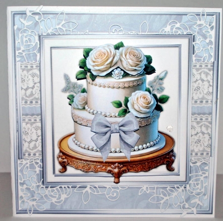 Wedding Cake Quick Card by Kristina Norbat